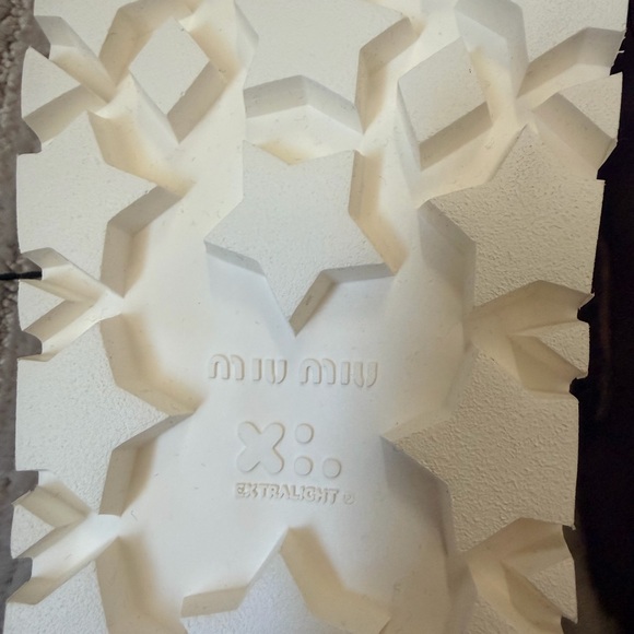 Brand NWT Miu Miu Suede Shearling Mules - Size 38.5 - Picture 7 of 11